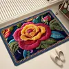 Alfombra de Piso para Baño Estilo Tejido, Alfombrilla de Piso de Lodo Diatomeas Imitación Lino, Absorbente de Agua para Baño, Secado Rápido, Resistente a la Suciedad, Antideslizante, Alfombrilla para Pies al por Mayor