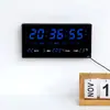 Reloj de Pared Digital LED Calendario Perpetuo Digital Reloj Digital Sala de Estar Reloj de Pared Grande Calendario Digital Luminoso Inteligente Suministro Directo de Fábrica