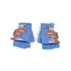 Luvas com Tampa Flip Infantil Desenho Animado Fofas Outono e Inverno Luvas de Meio Dedo para Meninos e Meninas Estudantes Escrita à Prova de Frio Luvas Quentes de Cinco Dedos