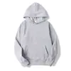 Sudadera con capucha de forro polar de color liso, manga corta, para otoño e invierno, para hombre y mujer, estilo casual holgado, disponible en 19 colores, sudadera deportiva