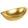 Cuenco Creativo en Forma de Lingote, Acero Inoxidable 304, Cuenco para Snacks Estilo Coreano, Cuenco para Cocinar, Cuenco Dorado Espesado para Frutas, Cuenco para Ensaladas, Uso Comercial