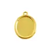 Acero Inoxidable 304 Colgante Oval Sencillo Transfronterizo Base para Colgante Accesorios DIY Accesorios para Collares Pulseras En Stock