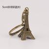 Decoración creativa para ventanas, modelo Torre Eiffel de París dorada de lujo, luz nórdica, accesorios para fotos con caja