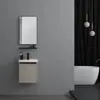 Colgante de baño Aleación de Aluminio Gabinete de Baño Estilo Crema Lavabo Sencillo Venta al por Mayor de Fábrica Lavamanos de Pared