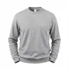Nueva sudadera con cuello redondo, color liso, estilo americano, para otoño e invierno, peso pesado, simple, hip-hop, casual, para ir al trabajo, relajada, versátil