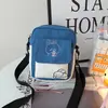 Bolsa Transversal de Lona Personalizada com Desenho para Mulheres, Lona Espessa, Logo Estampado, Bolsa de Ombro Único para Mulheres, Bolsa para Eventos Corporativos no Atacado