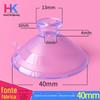Ventosa transparente de PVC 40mm ventosa para carro de casamento ventosa de furo quadrado para casamento ventosa de furo grande espessada Ventosa para Guirlanda 4cm ventosa de borracha