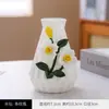 Cerámica Artificial Hecha a Mano Flores de Narciso Amasadas a Mano Decoración del Hogar Adornos Florales para Sala de Estar y Restaurante Ramo de Flores Artificiales