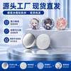 Insignia de hojalata succión magnética pegatina para refrigerador consumibles en blanco insignia de metal magnético fuerte material de hebilla magnética para barra multi-tamaño
