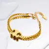 Moderna Clásica Cadena de Acero de Titanio Arco del Triunfo para Mujer, Estilo Retro Francés de Alta Gama, No se Desvanece, Pendientes Sencillos Joyería al por Mayor
