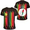 Padrão da Bandeira e Emblema Nacional de Madagascar Impressão 3D Nova Camiseta Casual de Manga Curta para Homens e Mulheres Fornecimento