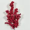 Suministro Transfronterizo Navideño de Accesorios para Ramas de Flores Artificiales, Plantas Verdes Artificiales, Decoraciones Festivas, Plantas Artificiales, Bayas de Frutas Rojas, Ramas de Frutas