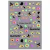 Adesivos de Nail Art para Halloween 2026 Abóbora Fantasma Gato Preto Caveira Morcego Teia de Aranha Fofo Infantil Festival