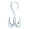 Gancho multiuso rotativo de 4 garras para guarda-roupa doméstico, cabide de armazenamento para cachecol, lenço de seda, cinto, gravata, sem costura