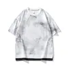 [Ropa Berlín] 2025 Nueva Tendencia de Verano Tops Trendy Holgados de Marca de Manga Corta Camisetas Casuales Versátiles de Cuello Redondo
