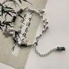 Diseño de Nicho Estilo Mori Pulsera de Campanilla de Bambú Imitación Jade Pulsera para Novia Ins Nuevo Estilo Chino Pulsera de Cuentas de Mariposa