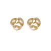 Pendientes de Patrón Espiral de Diamante Exquisito Aguja de Plata Lujo Ligero Gama Alta Versátil Diseño de Botón Pendientes de Nicho Fábrica
