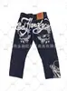 Nuevas Ventas Directas Estilo Americano desde el Extranjero, Jeans Personalizados con Pedrería Caliente, Pantalones Casuales Sueltos de Moda Japonesa High Street, Unisex