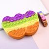 Nuevo bolso bandolera grande de silicona con forma de corazón, mataratas, pionero, niños, puntos de cambio, bolsa de almacenamiento de silicona