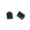Conector de gabinete de código de esquina de cuatro orificios de plástico, soporte de tablero laminado de ángulo recto engrosado, accesorios de código de esquina de muebles fijos