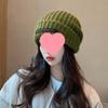 Xizang Oeste Sichuan Roupa de Viagem Gorro de Lã Tricotado Infantil Outono e Inverno 2024 Novo Versátil Quente Pile Chapéu Frio