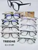 Óculos de Sol Fashion Cat-Eye com Armação Preta em Estoque na Fábrica para um Look Natural, Adequados para Rostos Redondos, Efeito Emagrecedor, Óculos Sem Grau, Armações de Óculos Ultra-Leves