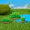 Novos Produtos Transfronteiriços Pato Amarelo Grande Micropaisagem DIY Decorações de Jardinagem Pequeno Sapo Simulação Grama Aquática Enfeites de Resina