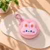 Lindo Parchabou Mini Mochila Escolar Pequeña Monedero Bolsa de Almacenamiento de Auriculares Llavero de Pareja Mochila Escolar Colgante de Peluche