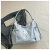 Mochila de Jeans com Cordão Estilo Coreano 2026 para Mulheres, Grande Capacidade Casual Versátil Bolsa Escolar para Estudantes Tendência