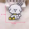 Adesivo de Franja de Cachorro de Desenho Animado Fofo tipo Na-like Velcro Perfeito Headwear Feminino Artefato Adesivo para Acabamento de Cabelo Quebrado