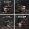 Novo Estilo Chinês Dinastia Song Estética Sala de Chá Prateleira de Exibição, Bule, Lata de Chá, Incensário, Cerimônia do Chá Decorações Artesanais Estilo Retrô