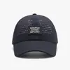 Chapéu de Malha Respirável Perfurado em Forma de Diamante para Verão, Unissex, Boné de Baseball de Secagem Rápida, Protetor Solar para Esportes ao Ar Livre, Proteção Solar, Boné Casual com Aba