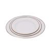 Venta al por mayor de fábrica plato esmaltado plato de snack nostálgico múltiples tamaños suministros de restaurante vajilla de esmalte grueso blanco puro