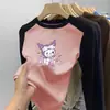 Camiseta Base de Forro Polar para Niña Otoño Invierno 2026 Nueva Camiseta Interior Cepillada para Niños Camiseta de Manga Larga Patchwork Temporada Otoño Invierno