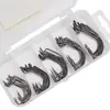 Conjunto de Anzóis Pretos Niquelados 2# - 3/0# Grupo de Pesca Texas Conjunto de Anzóis e Equipamentos de Pesca Transfronteiriços