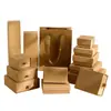 Caixa de Armazenamento de Joias em Papel Kraft com Tampa, Caixa de Joias para Anel, Brinco, Colar, Caixa de Embalagem Especial de Joias em Papel