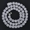 Accesorios de Venta Caliente Transfronterizos Collar de Circonita Azúcar de Roca Joyería Hip-hop Europea y Americana Collar para Hombre de Oro de 18K Sentido de Alta Gama Nicho