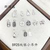 Colgante de plata esterlina S925 Qunlvsheng seguro y saludable, collar DIY, pulsera, colgante para pulsera, colgante de lazo de gran venta