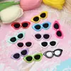 Novo Grande 4cm Moldura Redonda Resina Pequenos Óculos de Sol Óculos de Sol DIY Creme Cola Acessórios Capa de Celular Jóias Brinquedo Acessórios