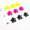 Remaches Pentagrama de Colores para DIY Remaches de Estrella de Cinco Puntas Elevada Remaches DIY Remaches de Pentagrama Convexos Accesorios