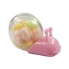 Caracol de Color Dibujado Personalidad Creativa Estilo Europeo Boda Caja de Dulces Transparente Cumpleaños de Bebé Caja de Regalo de Acompañamiento
