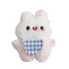 Babero Lindo, Colgantes de Muñecos de Cerdito y Conejo, Babero de Conejo Ruborizado con Perlas, Colgante para Bolso de Muñeco de Cerdito