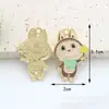Acessórios de Joias DIY Coração de Elfo de Desenho Animado Transfronteiriços, Joias DIY Artesanais Fofas e Criativas, Acessórios de Joias DIY Esmaltados