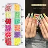 Joias para Nail Art Strass Fundo Plano Recorte de Diamante Rebites Adesivos de Unha Lantejoula de Diamante Colorido Fundo Plano de Diamante Pedaços de Concha Pérola Estilo Japonês Estilo