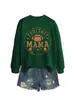 Amazon eBay sitio independiente moda casual deportiva para mujer fútbol mama rugby casco sudadera con capucha