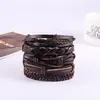 Pulseira Mais Vendida no AliExpress Pulseira Trançada Vintage Fashion Joia Joker Pulseira de Corda de Couro Mais Vendida no Exterior Atacado
