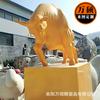 Escultura de Tauro de Fibra de Vidrio Jardín Paisajístico Escultura de Toro Tauro Adornos de Centro Comercial Cuadrado Escultura Animal Personalizada