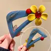 Fondo Azul Fresco con Diseño Floral Contrastante, Pinza de Tiburón de Alta Gama para Mujer, Pasador Nuevo Estilo 2026, Accesorio para el Cabello Único y Hermoso