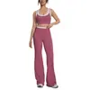 Top esportivo sem costura com blocos de cor transfronteiriços, calça de yoga justa com costas bonitas, calça pantalona de cintura alta, conjunto esportivo de yoga