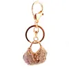 Lindo Bolso de Mano para Mujer de Aleación con Pedrería Bolso Corazón de Melocotón Llavero Accesorios para Bolsos de Mujer Llavero Colgante Regalo 288